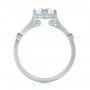 18k White Gold 18k White Gold Custom Sandblasted Diamond Engagement Ring - Front View -  103379 - Thumbnail
