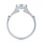 14k White Gold 14k White Gold Custom Sandblasted Diamond Engagement Ring - Front View -  103379 - Thumbnail