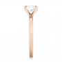 14k Rose Gold 14k Rose Gold Custom Solitaire Diamond Engagement Ring - Side View -  102956 - Thumbnail