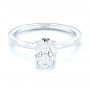  Platinum Platinum Custom Solitaire Diamond Engagement Ring - Flat View -  102876 - Thumbnail