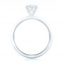 14k White Gold 14k White Gold Custom Solitaire Diamond Engagement Ring - Front View -  102876 - Thumbnail