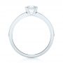 18k White Gold 18k White Gold Custom Solitaire Diamond Engagement Ring - Front View -  102943 - Thumbnail