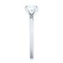 18k White Gold 18k White Gold Custom Solitaire Diamond Engagement Ring - Side View -  102956 - Thumbnail