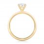 14k Yellow Gold 14k Yellow Gold Custom Solitaire Diamond Engagement Ring - Front View -  102876 - Thumbnail