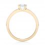18k Yellow Gold Custom Solitaire Diamond Engagement Ring - Front View -  102943 - Thumbnail