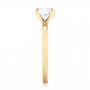 18k Yellow Gold Custom Solitaire Diamond Engagement Ring - Side View -  102956 - Thumbnail