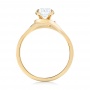 14k Yellow Gold 14k Yellow Gold Custom Solitaire Diamond Engagement Ring - Front View -  103638 - Thumbnail