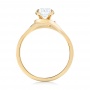 18k Yellow Gold Custom Solitaire Diamond Engagement Ring - Front View -  103638 - Thumbnail