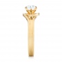 18k Yellow Gold Custom Solitaire Diamond Engagement Ring - Side View -  103638 - Thumbnail