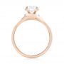 18k Rose Gold 18k Rose Gold Custom Solitaire Diamond Engagement Ring - Front View -  103638 - Thumbnail