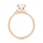 14k Rose Gold 14k Rose Gold Custom Solitaire Diamond Engagement Ring - Front View -  103638 - Thumbnail