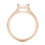 14k Rose Gold 14k Rose Gold Custom Solitaire Engagement Ring - Front View -  104066 - Thumbnail