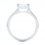 14k White Gold 14k White Gold Custom Solitaire Engagement Ring - Front View -  104066 - Thumbnail