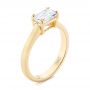 14k Yellow Gold 14k Yellow Gold Custom Solitaire Engagement Ring - Three-Quarter View -  104066 - Thumbnail