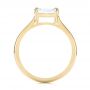 18k Yellow Gold Custom Solitaire Engagement Ring - Front View -  104066 - Thumbnail