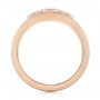14k Rose Gold 14k Rose Gold Custom Three Stone Diamond Engagement Ring - Front View -  103520 - Thumbnail