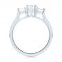 18k White Gold 18k White Gold Custom Three Stone Diamond Engagement Ring - Front View -  104058 - Thumbnail