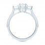  Platinum Platinum Custom Three Stone Diamond Engagement Ring - Front View -  104058 - Thumbnail