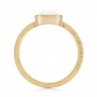 14k Yellow Gold Custom White Jade Solitaire Engagement Ring - Front View -  103619 - Thumbnail
