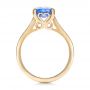 18k Yellow Gold 18k Yellow Gold Custom Blue Sapphire Engagement Ring - Front View -  101388 - Thumbnail