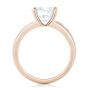 14k Rose Gold 14k Rose Gold Custom Diamond Engagement Ring - Front View -  102283 - Thumbnail