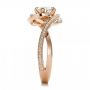 18k Rose Gold 18k Rose Gold Custom Diamond Engagement Ring - Side View -  100433 - Thumbnail