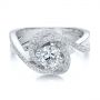  Platinum Platinum Custom Diamond Engagement Ring - Flat View -  100433 - Thumbnail