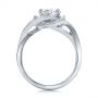 18k White Gold 18k White Gold Custom Diamond Engagement Ring - Front View -  100433 - Thumbnail