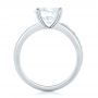 18k White Gold 18k White Gold Custom Diamond Engagement Ring - Front View -  102283 - Thumbnail