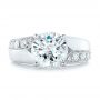  Platinum Platinum Custom Diamond Engagement Ring - Top View -  102283 - Thumbnail