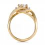 14k Yellow Gold Custom Diamond Engagement Ring - Front View -  100433 - Thumbnail