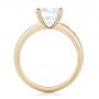 14k Yellow Gold Custom Diamond Engagement Ring - Front View -  102283 - Thumbnail