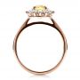 18k Rose Gold 18k Rose Gold Custom Yellow Sapphire And Diamond Engagement Ring - Front View -  100036 - Thumbnail