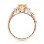 14k Rose Gold 14k Rose Gold Custom Yellow Sapphire And Diamond Engagement Ring - Front View -  100621 - Thumbnail