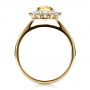 14k Yellow Gold 14k Yellow Gold Custom Yellow Sapphire And Diamond Engagement Ring - Front View -  100036 - Thumbnail
