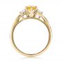 14k Yellow Gold 14k Yellow Gold Custom Yellow Sapphire And Diamond Engagement Ring - Front View -  100621 - Thumbnail