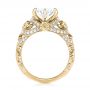 14k Yellow Gold 14k Yellow Gold Custom Yellow Sapphire And Diamond Engagement Ring - Front View -  102872 - Thumbnail