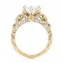 18k Yellow Gold 18k Yellow Gold Custom Yellow Sapphire And Diamond Engagement Ring - Front View -  102872 - Thumbnail