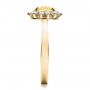 18k Yellow Gold 18k Yellow Gold Custom Yellow Sapphire And Diamond Engagement Ring - Side View -  100036 - Thumbnail