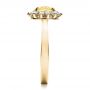14k Yellow Gold 14k Yellow Gold Custom Yellow Sapphire And Diamond Engagement Ring - Side View -  100036 - Thumbnail