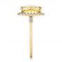 18k Yellow Gold 18k Yellow Gold Custom Yellow Sapphire And Diamond Engagement Ring - Side View -  102129 - Thumbnail