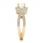 14k Yellow Gold 14k Yellow Gold Custom Yellow And White Diamond Engagement Ring - Side View -  101999 - Thumbnail