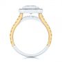  18K Gold And 18k Yellow Gold 18K Gold And 18k Yellow Gold Custom Yellow And White Diamond Two Tone Engagement Ring - Front View -  105743 - Thumbnail