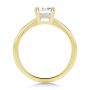 14k Yellow Gold Dainty Emerald Cut Diamond Engagement Ring - Front View -  107637 - Thumbnail