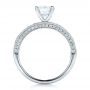18k White Gold Diamond Channel Set Engagement Ring With Matching Wedding Band - Kirk Kara - Front View -  100119 - Thumbnail