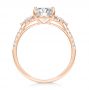 14k Rose Gold 14k Rose Gold Diamond Cluster Engagement Ring - Front View -  107719 - Thumbnail