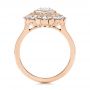 14k Rose Gold 14k Rose Gold Diamond Double Halo Engagement Ring - Front View -  106489 - Thumbnail