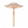 14k Rose Gold 14k Rose Gold Diamond Double Halo Engagement Ring - Side View -  106489 - Thumbnail