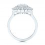 18k White Gold 18k White Gold Diamond Double Halo Engagement Ring - Front View -  106489 - Thumbnail