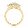 18k Yellow Gold 18k Yellow Gold Diamond Double Halo Engagement Ring - Front View -  106489 - Thumbnail